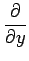 $\displaystyle {\frac{{\partial}}{{\partial y}}}$