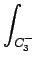 $\displaystyle \int_{{C_3^-}}^{}$
