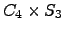 $ C_{4} \times S_{3} $