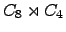 $ C_{8} \rtimes C_{4} $