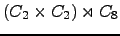 $ (C_{2} \times C_{2}) \rtimes C_{8} $