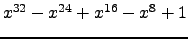 $ x^{32} - x^{24} + x^{16} - x^{8} + 1 $