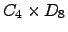 $ C_{4} \times D_{8} $