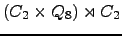 $ (C_{2} \times Q_{8}) \rtimes C_{2} $