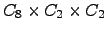 $ C_{8} \times C_{2} \times C_{2} $