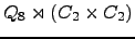 $ Q_{8} \rtimes (C_{2} \times C_{2}) $