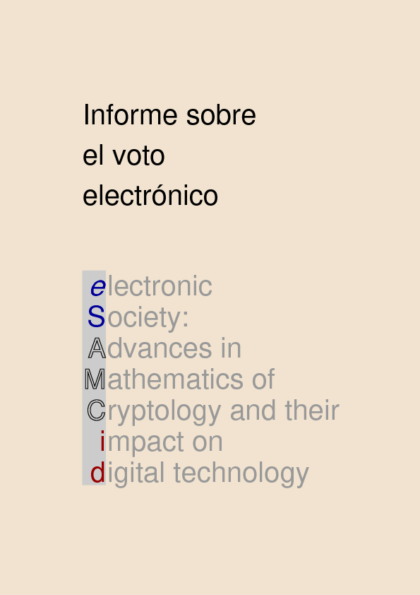 Informe sobre votacion electronica